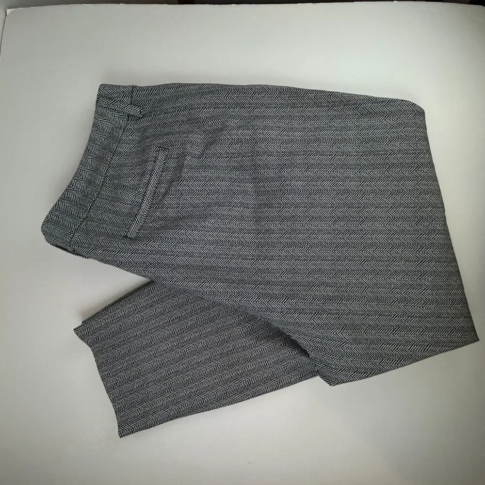 Old Navy Pixie Black White Herringbone High Rise Stretch Pants Size 22 NEW